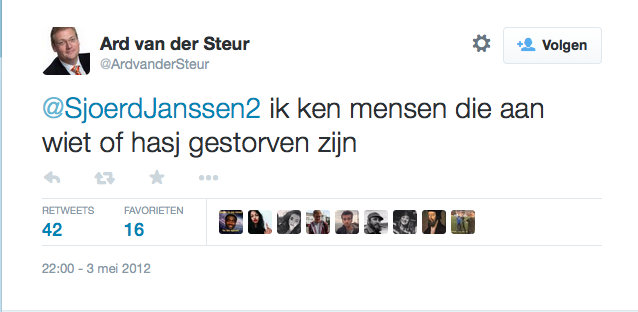 Tweet Ard van der Steur - 3 mei 2012.png